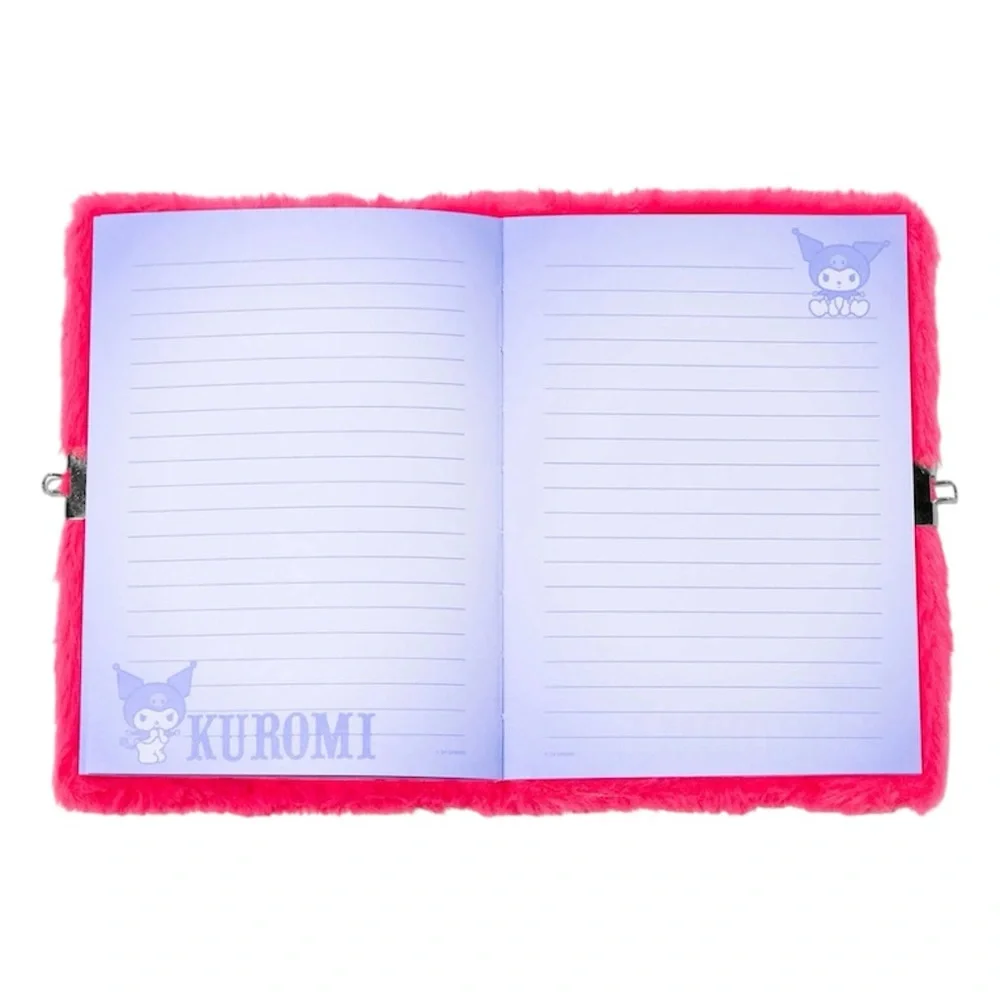 Sanrio Kuromi Furry Lock Diary - NWT